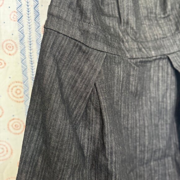 French Connection Black Denim Strapless Dress — With Pockets! (Size 12) - Picture 3 of 3